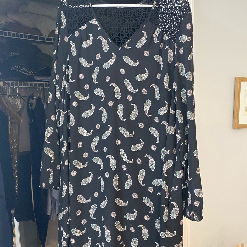 DR2 Swing Dress with crochet detail XL